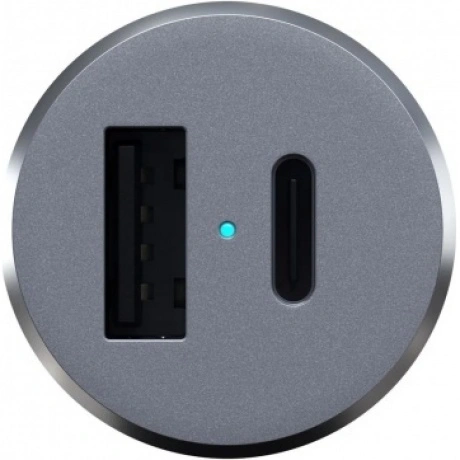 Автомобильное зарядное устройство Satechi 72W Type-C PD Car Charger. Цвет серый космос. - фото 5