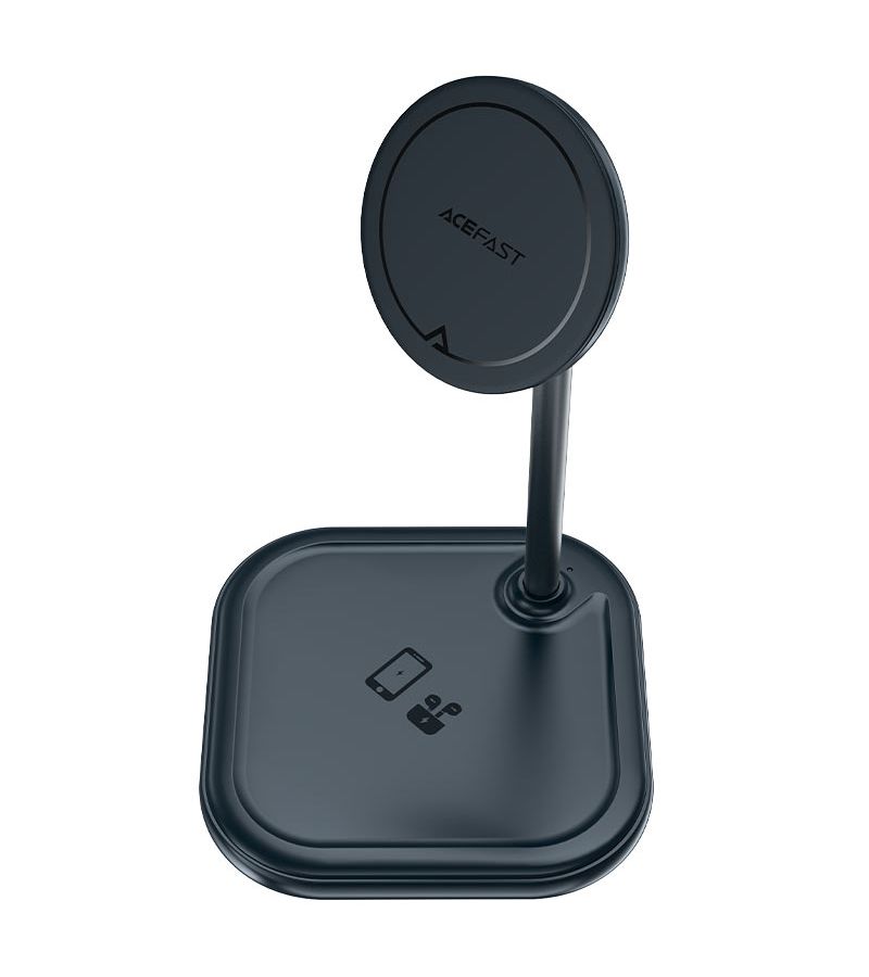 Беспроводное зарядное устройство ACEFAST E6 desktop 2-in-1 wireless charging holder. Цвет: серый