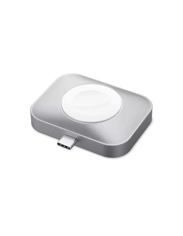 Беспроводное зарядное устройство Satechi USB-C 2 in 1 Wireless Charging Dock серый космос силиконовый чехол 1 3mm для apple airpods белый