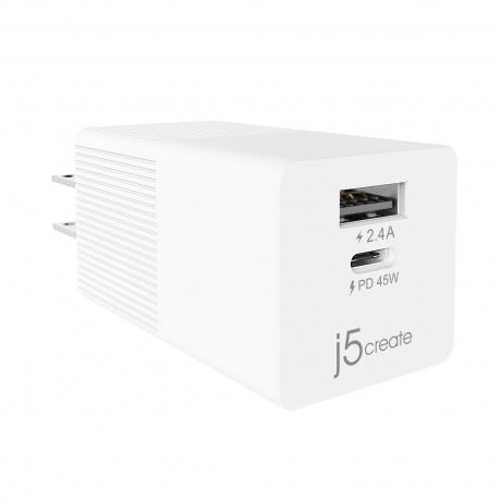 Сетевое зарядное устройство  j5create 45W JUP2445 - фото 1