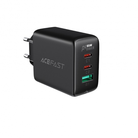 Сетевое зарядное устройство ACEFAST A17 65W черный - фото 1