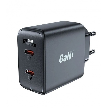 Сетевое зарядное устройство ACEFAST A49 черный - фото 1