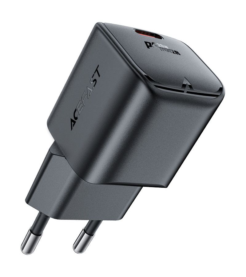 Сетевое зарядное устройство ACEFAST A73 mini черный сетевое зарядное устройство acefast a65 pd20w gan usb c charger black