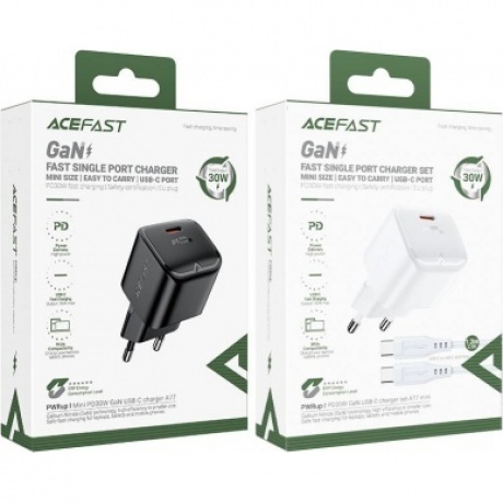 Сетевое зарядное устройство ACEFAST A77 mini белый - фото 3
