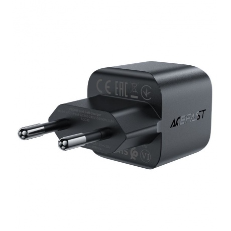 Сетевое зарядное устройство ACEFAST A77 mini черный - фото 3