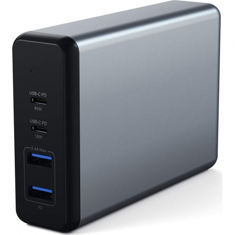 Сетевое зарядное устройство Satechi 108W ST-TC108WM серый космос. - фото 12
