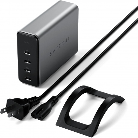 Сетевое зарядное устройство Satechi 165W ST-UC165GM-EU Серый космос. - фото 2