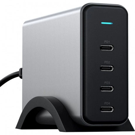 Сетевое зарядное устройство Satechi 165W ST-UC165GM-EU Серый космос. - фото 3