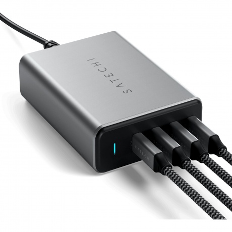 Сетевое зарядное устройство Satechi 165W ST-UC165GM-EU Серый космос. - фото 6