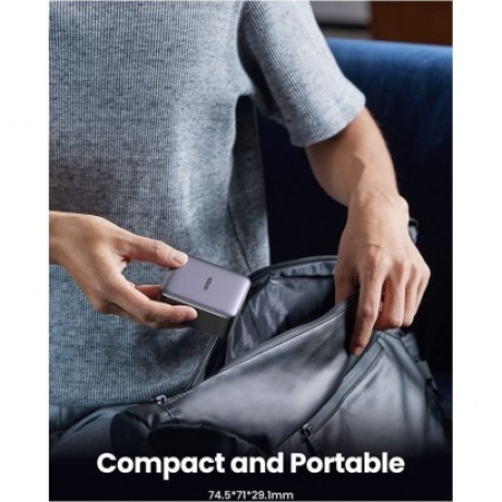 Сетевое зарядное устройство UGREEN 2*USB-A+2*USB-C 65W CD327 (Space Gray) 90747 - фото 20