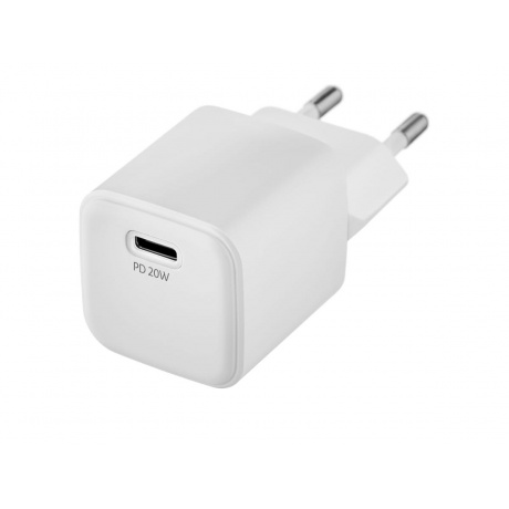 Сетевое зарядное устройство uBear Select Wall charger 20W Type-C белое - фото 1
