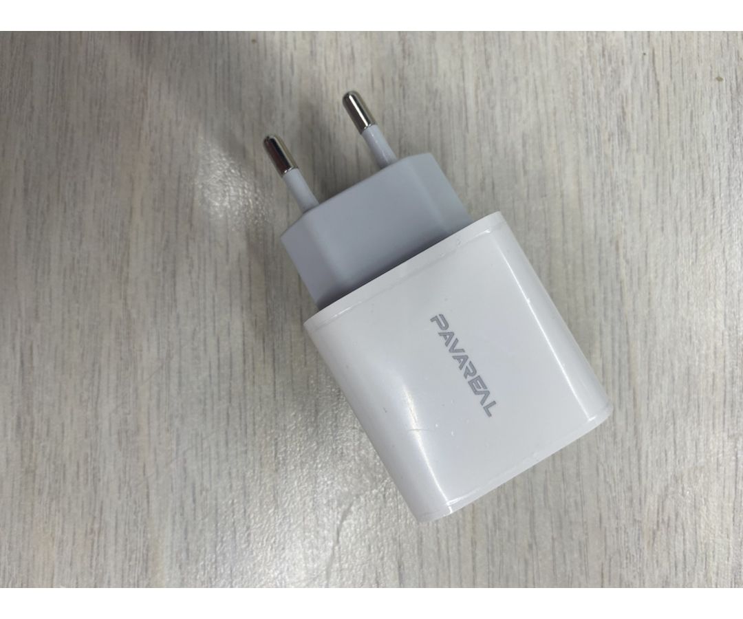 Сетевое зарядное устройство PAVAREAL PA-WC16, USB 2.4А + Type-C PD20W, белое отличное состояние; - фото 2