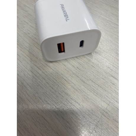 Сетевое зарядное устройство PAVAREAL PA-WC16, USB 2.4А + Type-C PD20W, белое отличное состояние; - фото 3