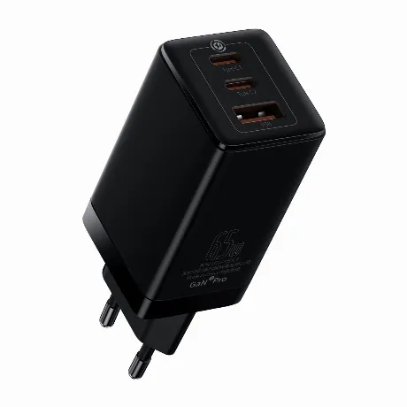 Зарядное устройство Baseus GaN5 Pro Fast Charger 2C+U 65W EU Bla...