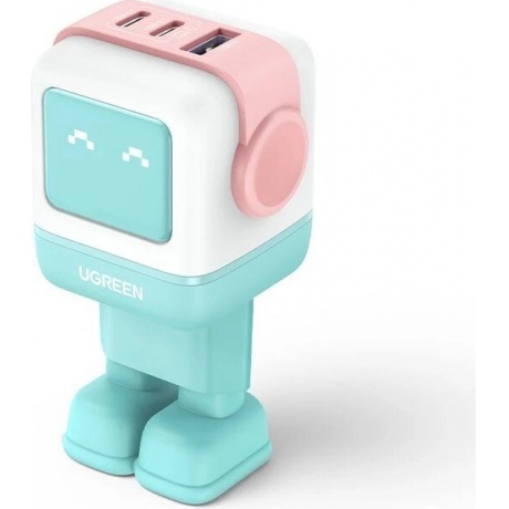 Сетевое зарядное устройство Ugreen CD361 Pink/Blue (35855)