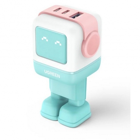 Сетевое зарядное устройство Ugreen CD361 Pink/Blue (35855) - фото 2