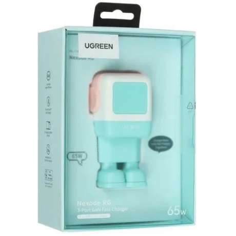 Сетевое зарядное устройство Ugreen CD361 Pink/Blue (35855) - фото 11