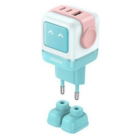 Сетевое зарядное устройство Ugreen CD361 Pink/Blue (35855) - фото 4