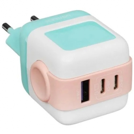 Сетевое зарядное устройство Ugreen CD361 Pink/Blue (35855) - фото 5