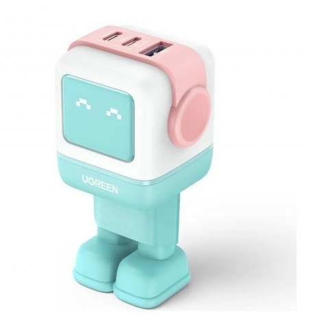Сетевое зарядное устройство Ugreen CD361 Pink/Blue (35855) - фото 6