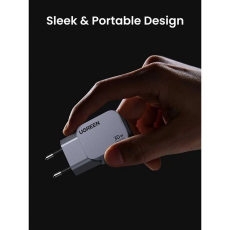 Сетевое зарядное устройство Ugreen X703 Space Gray (35006) - фото 7