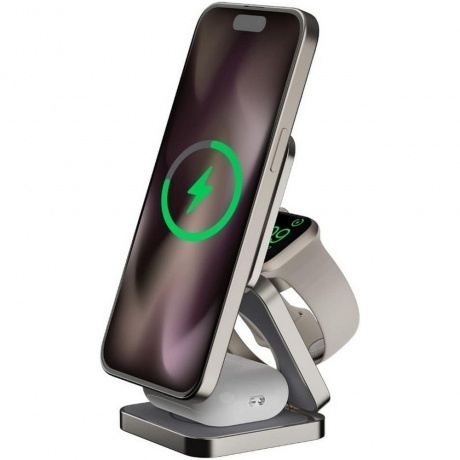 Беспроводное зарядное устройство Momax Q2.Mag Go Titanium (UD31L) - фото 7