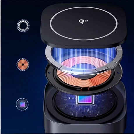 Беспроводное зарядное устройство Ugreen W702 Space Gray (35316) - фото 8