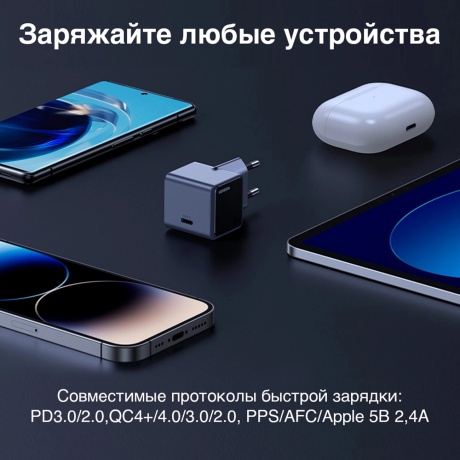 Сетевое зарядное устройство Ugreen X503 Space Gray (35041) - фото 5