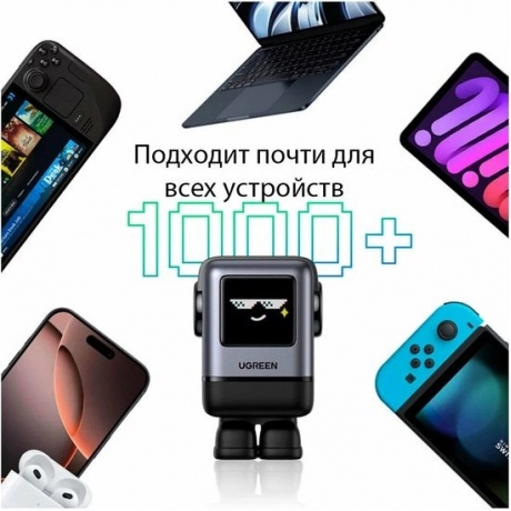 Сетевое зарядное устройство Ugreen X688 Gray (45515B) - фото 3