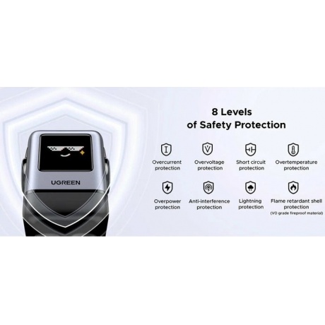 Сетевое зарядное устройство Ugreen X688 Gray (45515B) - фото 6