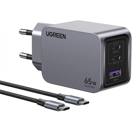 Сетевое зарядное устройство Ugreen X755 Space Gray (25871) - фото 1
