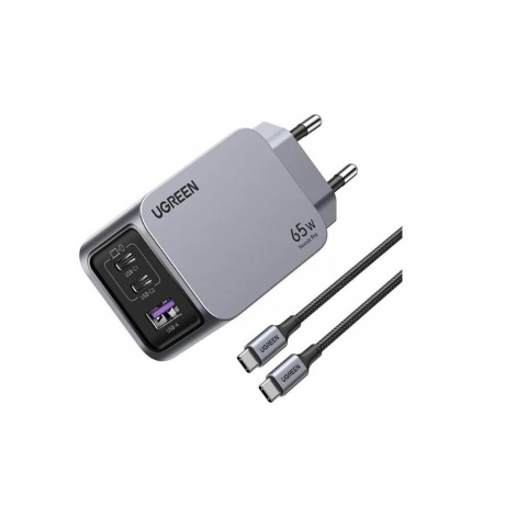 Сетевое зарядное устройство Ugreen X755 Space Gray (25871) - фото 4