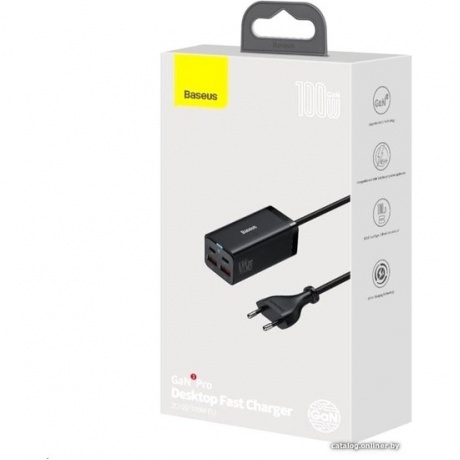 Сетевое зарядное устройство Baseus GaN3 Pro 100W Black (CCGP000101) - фото 7