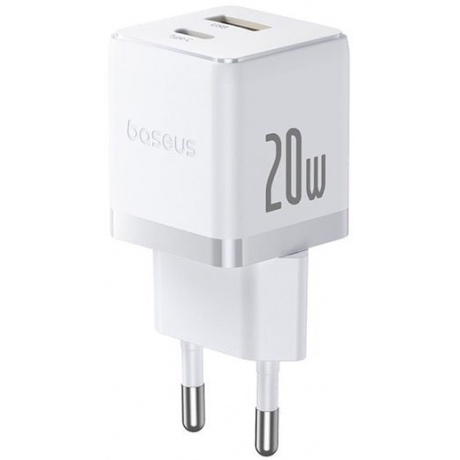 

Сетевое зарядное устройство Baseus Palm 20W EU Moon White (P10111602213-00)