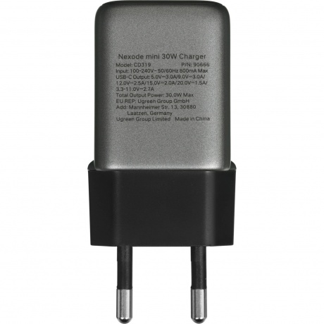 Сетевое зарядное устройство Ugreen CD319-90666 Space Gray (90666) - фото 4