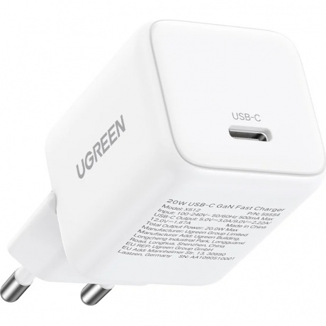 Сетевое зарядное устройство Ugreen X512 White (55554) - фото 3