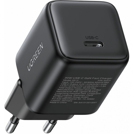 Сетевое зарядное устройство Ugreen X513 EU Black (65012) - фото 4