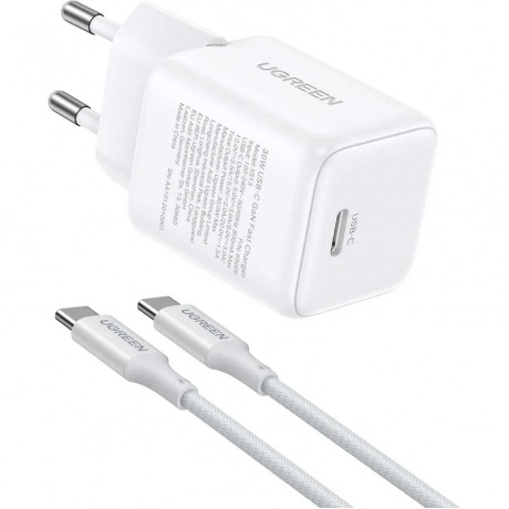 Сетевое зарядное устройство Ugreen X513 белый (65013)