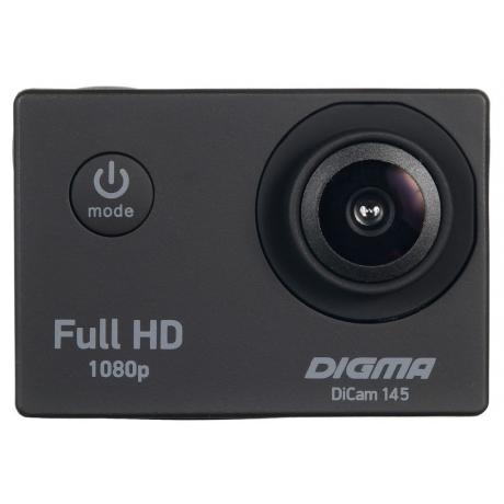 Экшн камера Digma DiCam 145 черный - фото 1