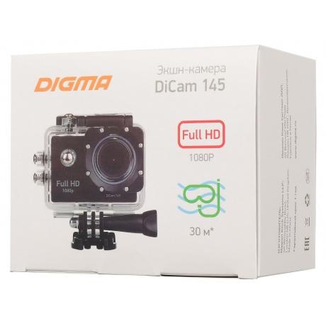 Экшн камера Digma DiCam 145 черный - фото 10