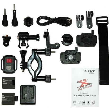 Экшн камера X-TRY XTC800 HYDRA (4K, Remote, доп АКБ) - фото 8