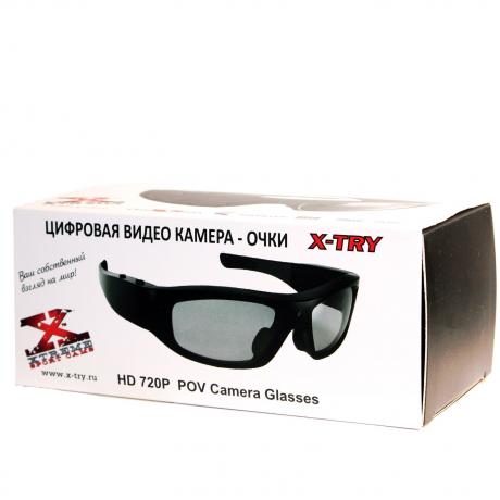 Экшн камера-очки X-TRY XTG100 HD Original black - фото 6