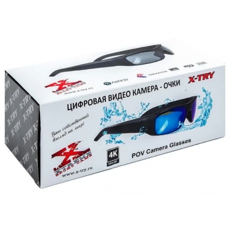 Цифровая камера-очки X-TRY XTG370 UHD 4K, 64 GB  ORIGINAL BLACK - фото 6