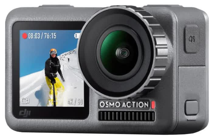 Экшн камера DJI Osmo Action, цвет серый