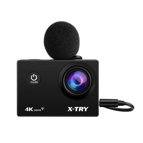 Экшн-камера X-TRY XTC196 EMR 4K WiFi Black - фото 1