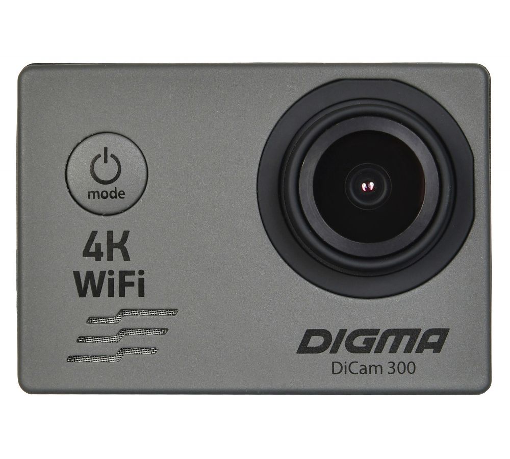 Экшн-камера Digma DiCam 300 серый DC300 - фото 1