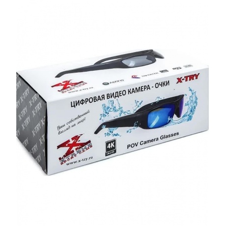 Цифровая камера-очки X-TRY XTG383 Camouflage UHD 4K 128Gb Silver - фото 8