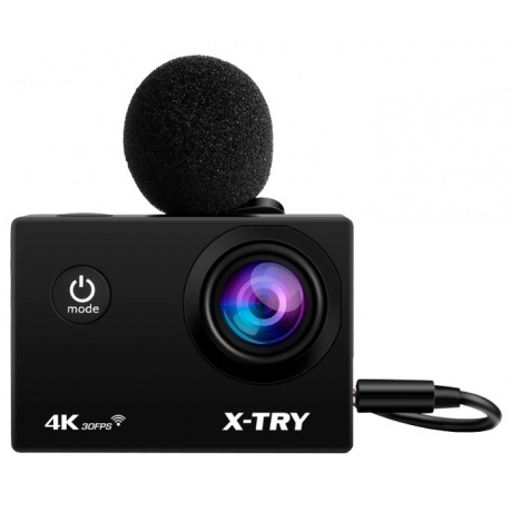 Экшн-камера X-TRY XTC198 EMR 4K WiFi Black - фото 1