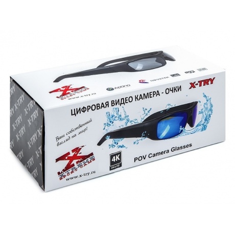 Цифровая камера-очки X-TRY XTG381 Camouflage UHD 4K 128Gb Cristal - фото 7
