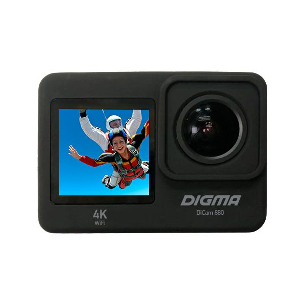 Экшн-камера Digma DiCam 880, цвет черный